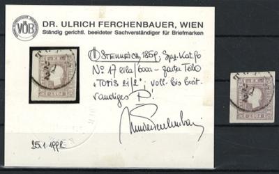 .gestempelt - Österr. Nr. 17 lila, - Stamps and postcards