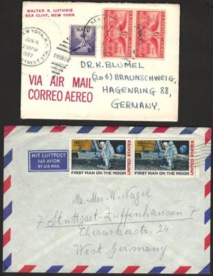 .gestempelt/*/**/Poststück - USA - umfangr. Lagerbestand, - Stamps and postcards