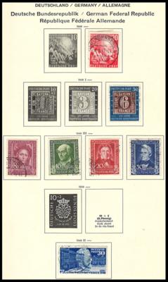 .gestempelt - Sammlung BRD Ausg. 1946/2004 u. 1987/2007 mit allen Blöcken, - Stamps and postcards