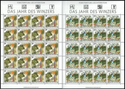 ** - Liechtenstein - div. Kleinbgn. 1957/2005 postfr., - Stamps and postcards