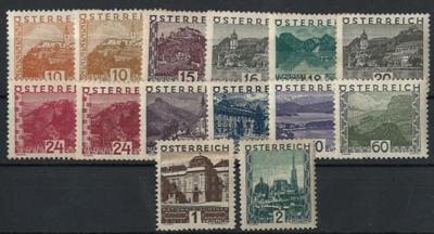 ** - Österr. - Nr. 498/511, - Briefmarken und Ansichtskarten