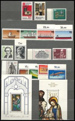 ** - Teilsammlung BRD und Berlin 1968/1998, - Francobolli e cartoline