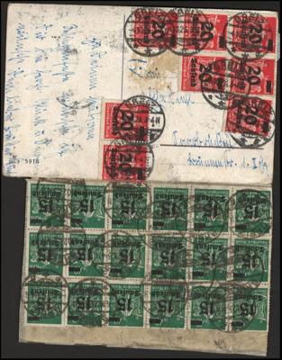 Poststück/Briefstück - Partie Poststücke D.Reich ab Ausg. 1872 mit viel Infla, - Stamps and postcards