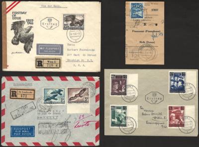 Poststück/Briefstück- Partie Poststücke Österr. ab 1946, - Francobolli e cartoline