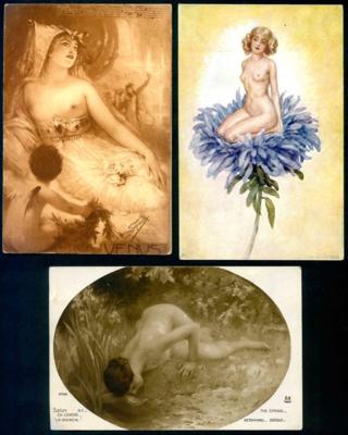 Poststück - Kl. Partie Motivkarten "Frauen", - Známky a pohlednice