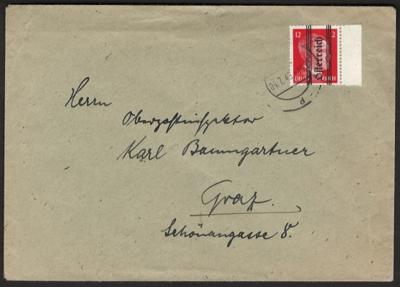 Poststück - Österreich 1945 - Grazer - Známky a pohlednice