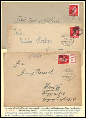 Poststück - Österreich Wien Postamt - Briefmarken und Ansichtskarten