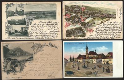 Poststück - Partie AK div. Österr. u.a. mit Simbach, - Briefmarken und Ansichtskarten