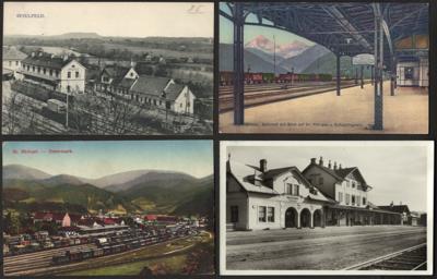 Poststück - Partie AK Steiermark mit - Briefmarken und Ansichtskarten