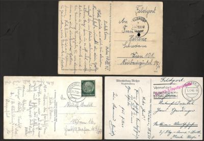 Poststück - Partie D. Feldpost WK II meist Luftwaffe und Marine u.a. Klagenfurt Fliegerhorst UB "a", - Briefmarken und Ansichtskarten