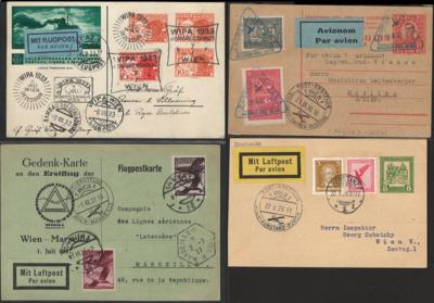 Poststück - Partie Poststücke und AK österr. mit etwas Ausland, - Stamps and postcards