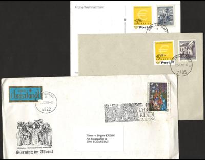 Poststück - Reichh. Partie Belege Europa u. Übersee, - Stamps and postcards