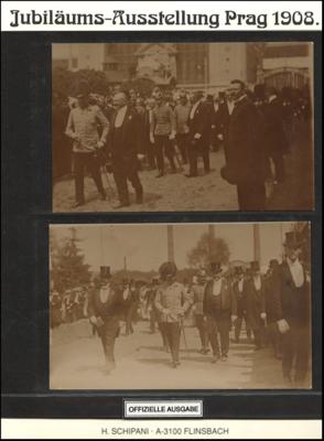 Poststück - Reichh. Sammlung AK meist Jubiläums - Ausstellung Prag 1908 u.a. mit 3 Fotokarten Erzherzog Franz Ferdinand, - Francobolli e cartoline