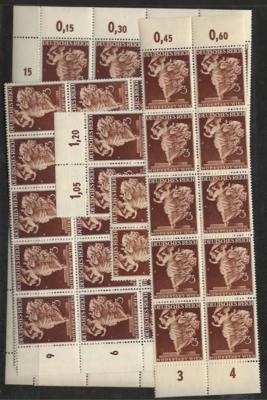 ** - D.Reich Nr. 768/71 (Wr. Frühjahrsmesse 1941) - 100 Sätze postfr., - Francobolli e cartoline