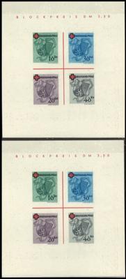 **/gestempelt - Sammlung Franz. Zone, - Briefmarken und Ansichtskarten