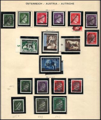 **/*/gestempelt - Sammlung Österr. ca. 1945/1992, - Stamps and postcards