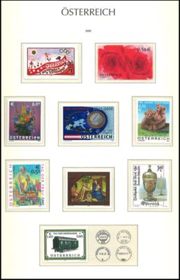 ** - Österr. - EURO - NEUHEITEN (FRANKATURWARE) - Sammlung Österr. 2002/2011 (hne selbstklebende Marken), - Stamps and postcards