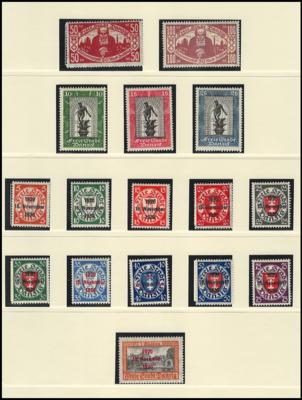 */** - Sammlung Danzig incl. Dienst, - Stamps and postcards