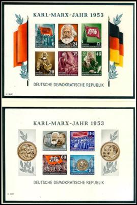 ** - Sammlung DDR 1949/1990, - Stamps and postcards