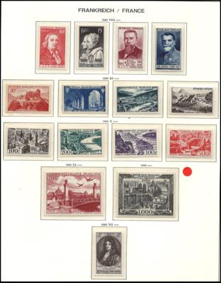 ** - Sammlung Frankreich ca. 194571976, - Známky a pohlednice