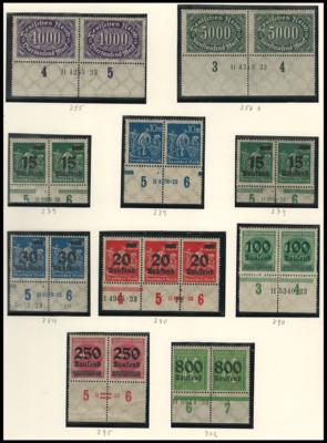 **/* - Sammlung meist Paare mit HAN (Hausauftragsnummern) meist D.Reich ab ca. 1922, - Briefmarken und Ansichtskarten
