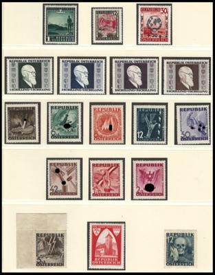 */** - Sammlung Österr. 1945/1964, - Známky a pohlednice