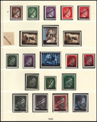 */** - Sammlung Österr. 1945/ 1968, - Stamps and postcards