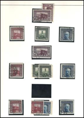 gestempelt/Briefstück - Sammlung Bosnien, - Briefmarken und Ansichtskarten