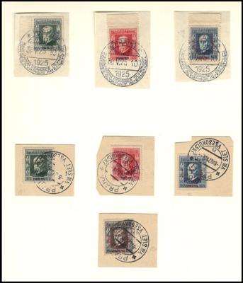 gestempelt/Briefstück - Sammlung Tschechosl. ca. 1918/1980, - Francobolli e cartoline