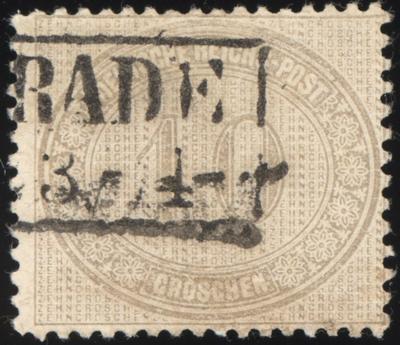 gestempelt - D.Reich Nr. 12 (10 Groschen) sehr schönes Stück, - Známky a pohlednice