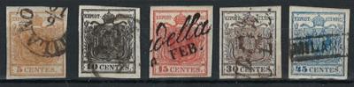 gestempelt - Lomb.-Ven. Nr. 1H/5H, - Stamps and postcards