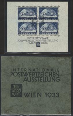 gestempelt - Österr. - WIPABLOCK (127:104) mit zentrischem Künstlerhaus - Sonderstempel vom 3. Juli, - Známky a pohlednice