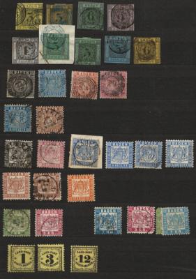 gestempelt/*/**/(*) - Partie div. Deutschland ab altd. Staaten, - Stamps and postcards