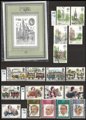 gestempelt/**/Poststück - Großbrit. - Teilsammlg. 1971/2009 u. FDCs 2000/2011, - Briefmarken und Ansichtskarten