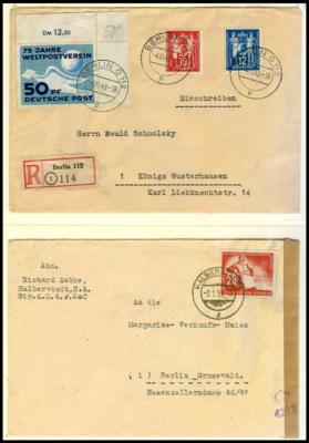 gestempelt - Reichh. Sammlung DDR 1949/1990 u.a. mit MARX - Blöcken, - Stamps and postcards