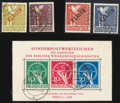 gestempelt - Sammlung BERLIN AUSG. 1948/68 - kpl., - Francobolli e cartoline