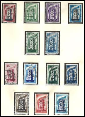 gestempelt - Sammlung Europa - Geeinschaftsausg. CEPT 1956/1994, - Stamps and postcards