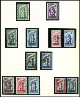 gestempelt - Sammlung Europa - Gemeinschaftsausgaben - Stamps and postcards
