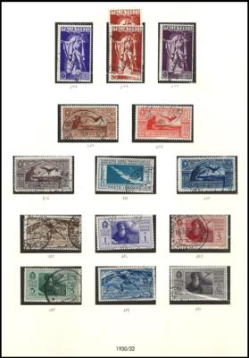 gestempelt - Sammlung Italien ab ca. 1861 mit div, - Briefmarken und Ansichtskarten