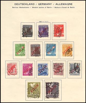 gestempelt/*/** - Sammlung Nachkriegsdeutschland mit Berlin - BRD - DDR, - Stamps and postcards