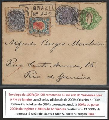 Poststück - Brasilien - Ganzsachen (Inteiros Postais) - Umschläge(envelopes), - Známky a pohlednice