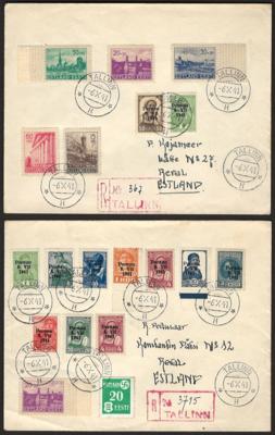 Poststück/Briefstück - Partie Poststücke D.Reich mit D. Bes. WK II etc., - Francobolli e cartoline