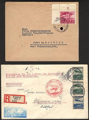 Poststück/Briefstück - Partie Poststücke D.Reich mit etwas Zeppelin und Dienst, - Francobolli e cartoline