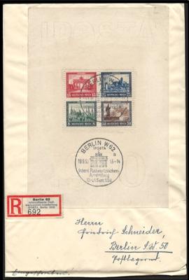 Poststück - D.Reich Block Nr. 1 (IPOSTA) aufmit - Stamps and postcards