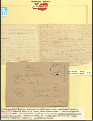 Poststück - Feldpostbrief aus dem - Francobolli e cartoline