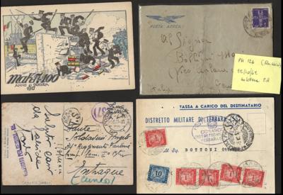 Poststück - Italien - Partie Poststücke, - Stamps and postcards
