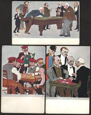 Poststück - Kl Partie Motivkarten "Spiele" (8x Karten, - Francobolli e cartoline