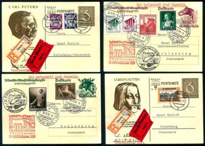 Poststück - Kl. Partie Poststücke D.Reich u.a. mit div. Frankaturen der Danziger Abschieds - Serie, - Stamps and postcards