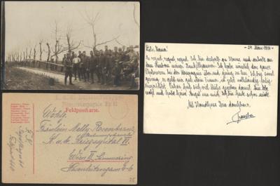 Poststück - Österr. Feldpost WK I - Interess. Partie Österr. Luftwaffe - meist FLIEGENDE EINHEITEN, - Briefmarken und Ansichtskarten