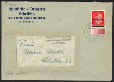 Poststück - Österr. Lokalausgabe Scheibbs 8 Pfg. Type II auf Ortsbrief, - Francobolli e cartoline